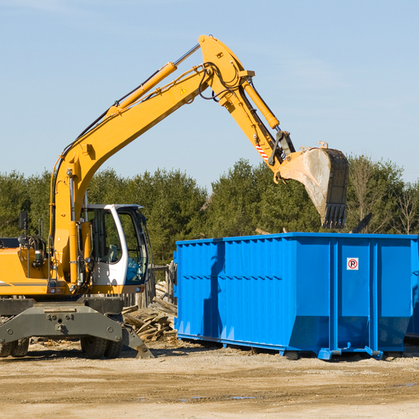 are there any restrictions on where a residential dumpster can be placed in Warren County NC